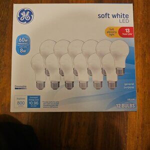 General Electric LED softwhite Bulbs 12 pack